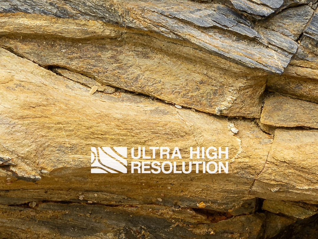 Pale Yellow and Grey Sedimentary Rock Texture (346cm x 148cm)