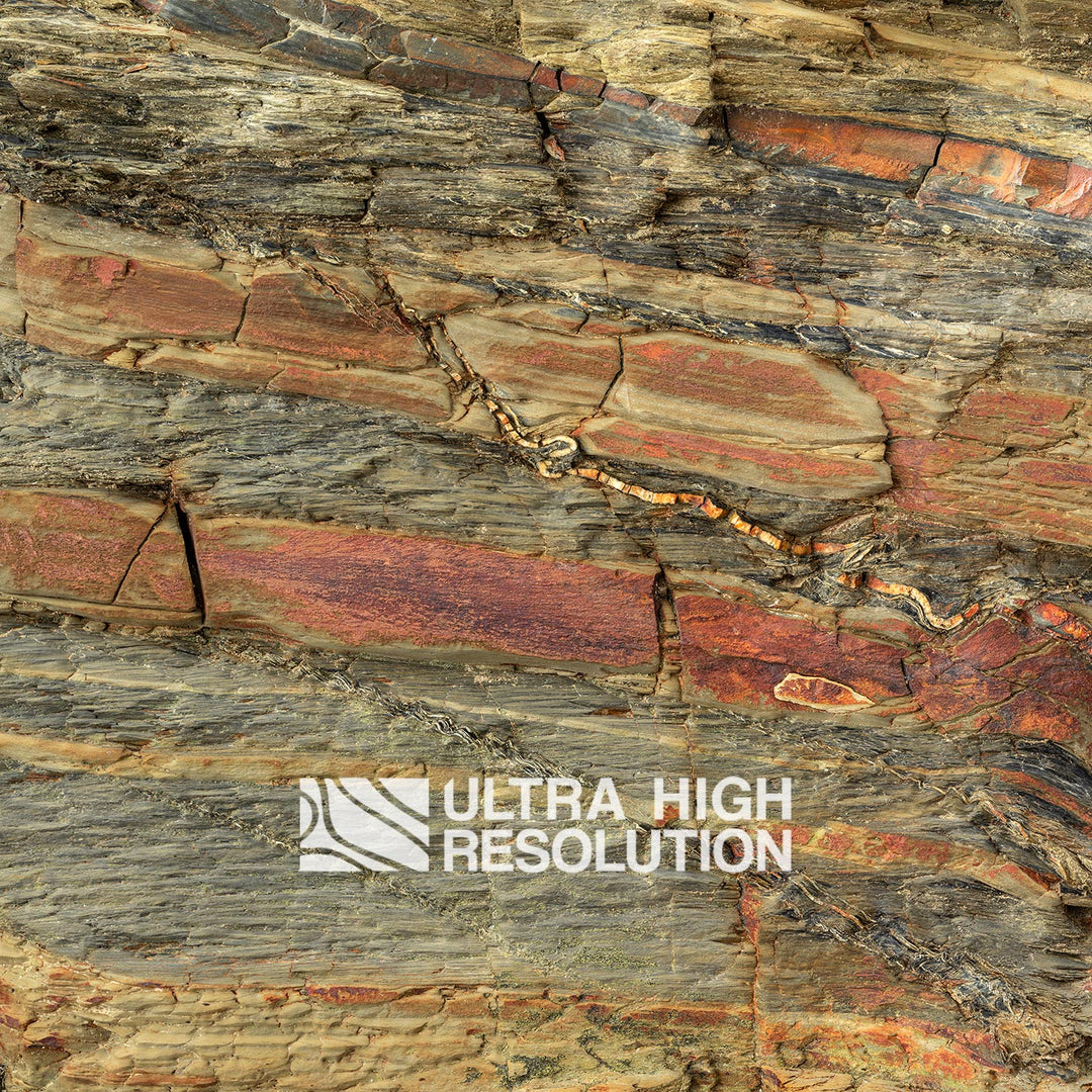 Beige Folded Sedimentary Rock Texture (342cm x 147cm)