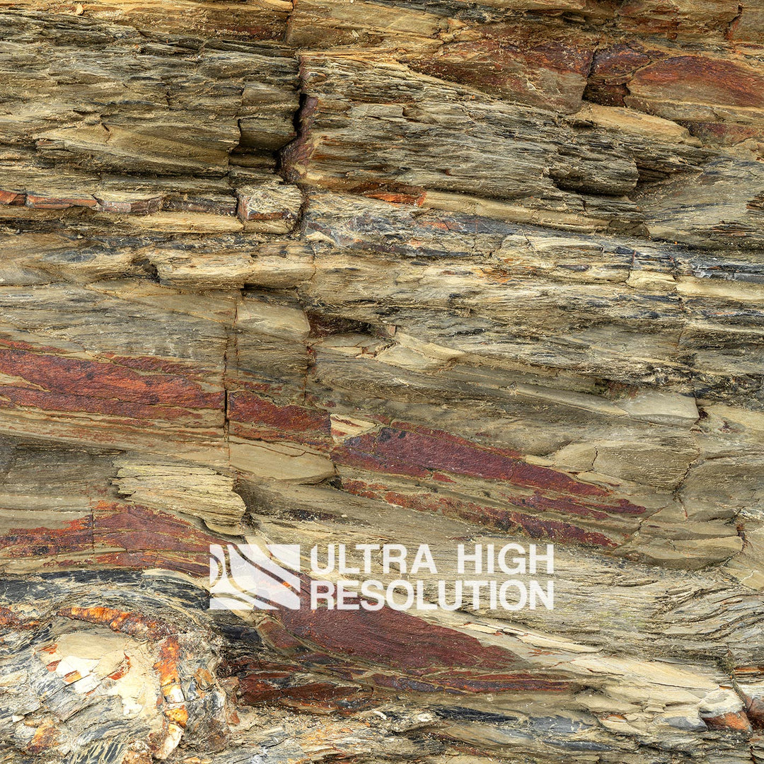 Beige Folded Sedimentary Rock Texture (342cm x 147cm)