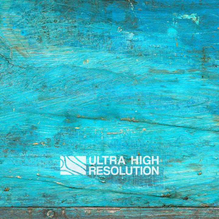 Blue and Green Distressed Painted Wood (877cm x 346cm)