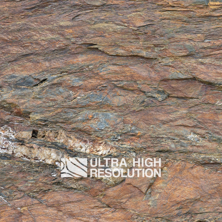Brown Cleaved Cliff Rock Texture (271cm x 203cm)