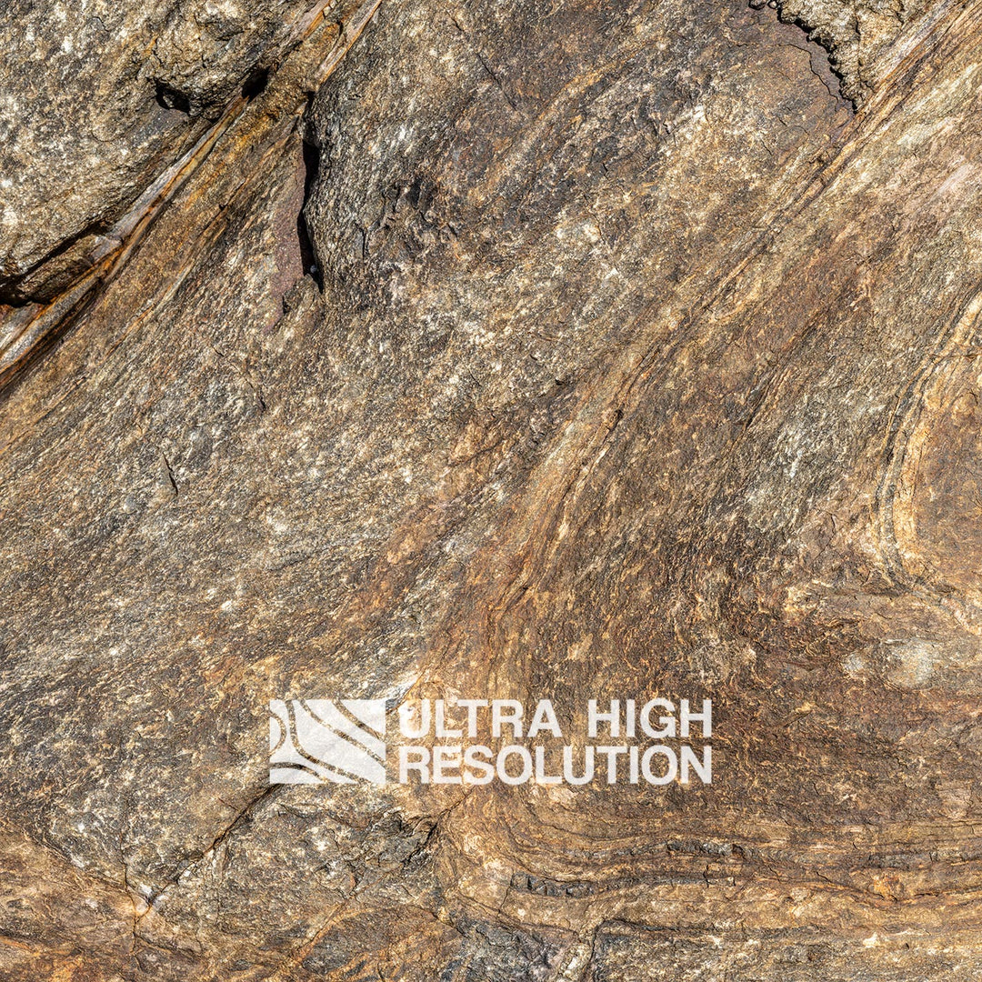 Brown Folded Metamorphic Rock Texture (334cm x 147cm)