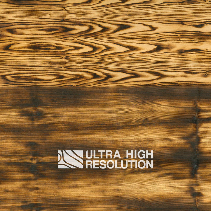 Burnt Pine Wood with Golden Brown Grain Texture (700cm x 297cm)