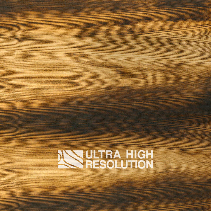 Burnt Pine Wood with Golden Brown Grain Texture (700cm x 297cm)
