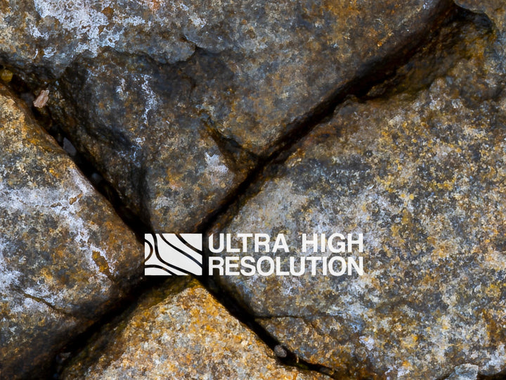 Cool Cracked Grey Rock Face (342cm x 147cm)