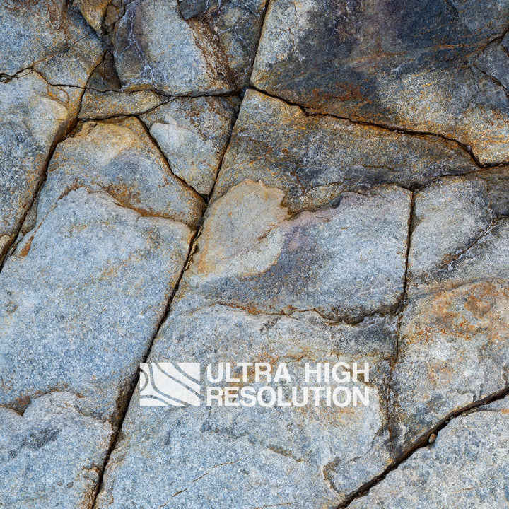 Cool Cracked Grey Rock Face (342cm x 147cm)