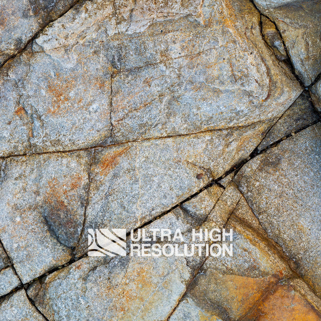 Cool Cracked Grey Rock Face (342cm x 147cm)