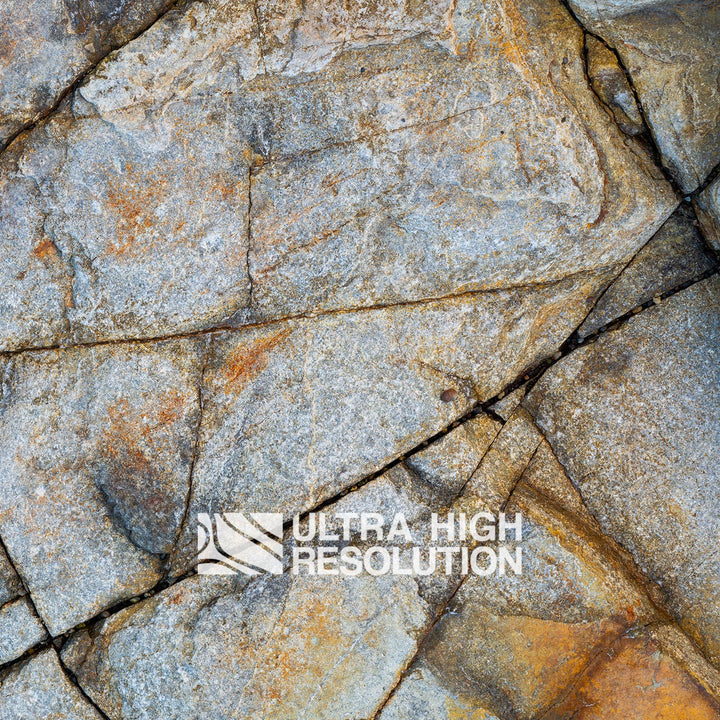 Cool Cracked Grey Rock Face (342cm x 147cm)