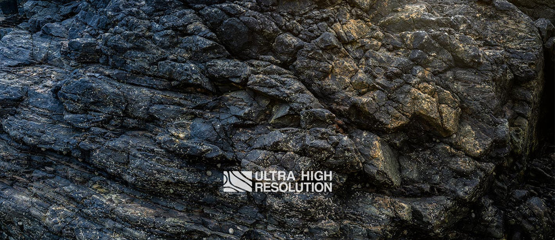 Cool Dark Basalt Rock Texture (336cm x 145cm)