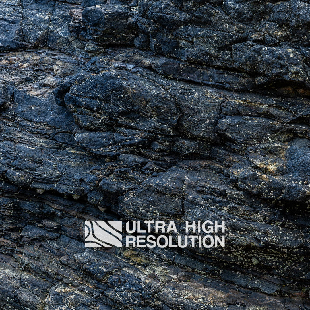 Cool Dark Basalt Rock Texture (336cm x 145cm)