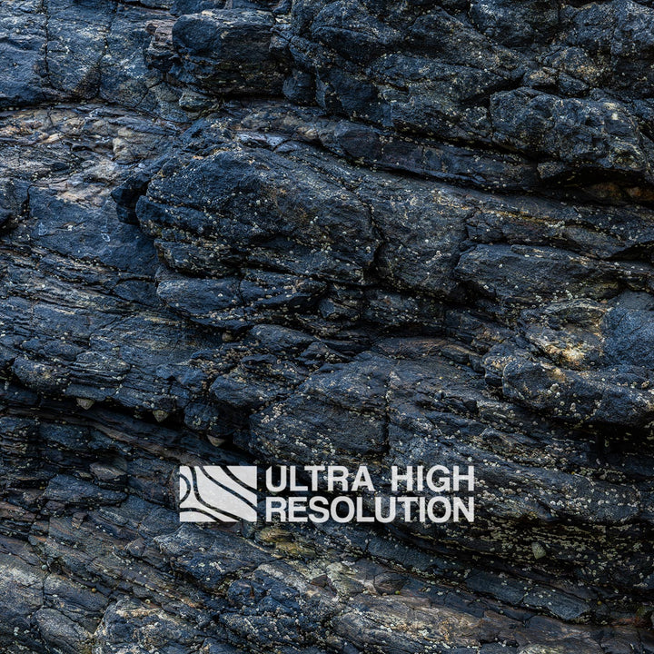 Cool Dark Basalt Rock Texture (336cm x 145cm)