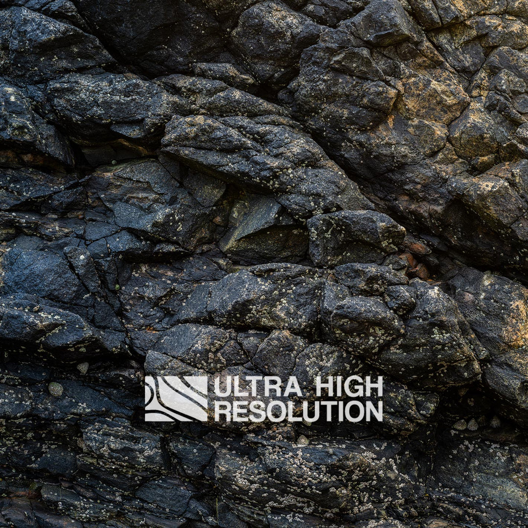 Cool Dark Basalt Rock Texture (336cm x 145cm)