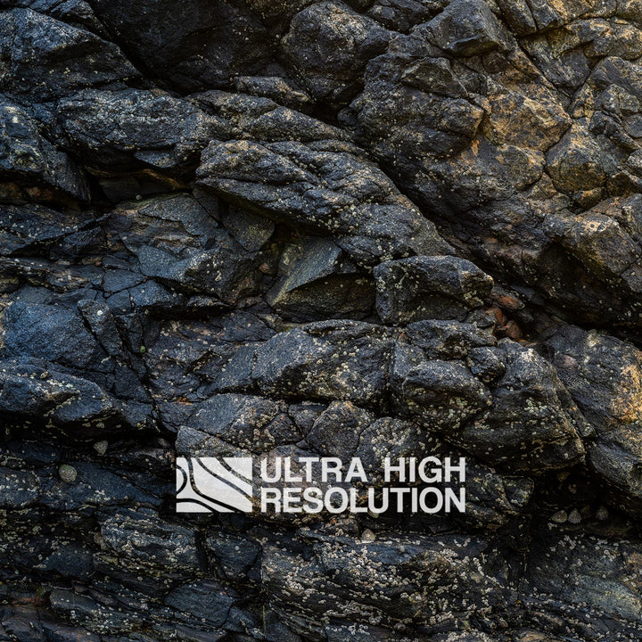 Cool Dark Basalt Rock Texture (336cm x 145cm)