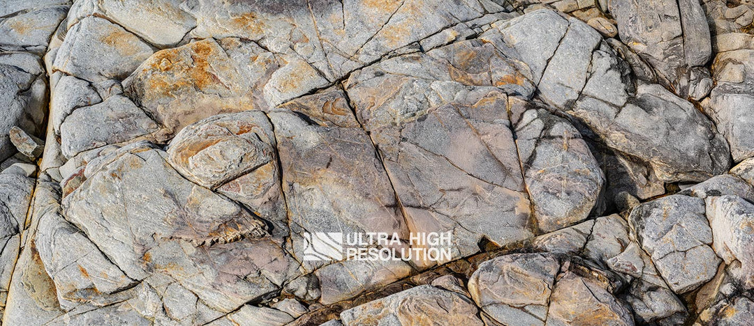 Cracked Grey Rock Face (337cm x 146cm)