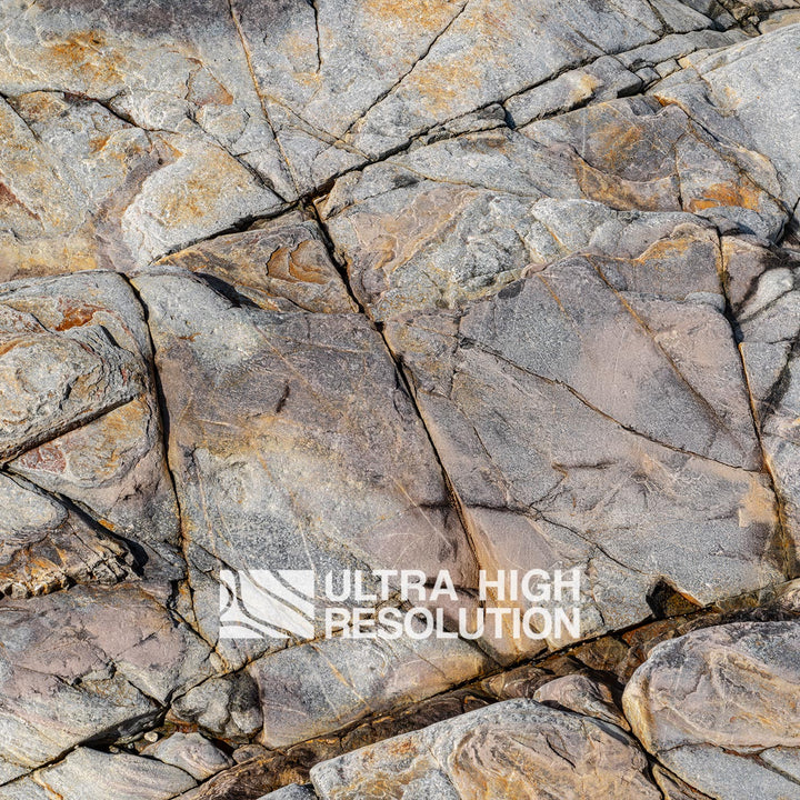 Cracked Grey Rock Face (337cm x 146cm)