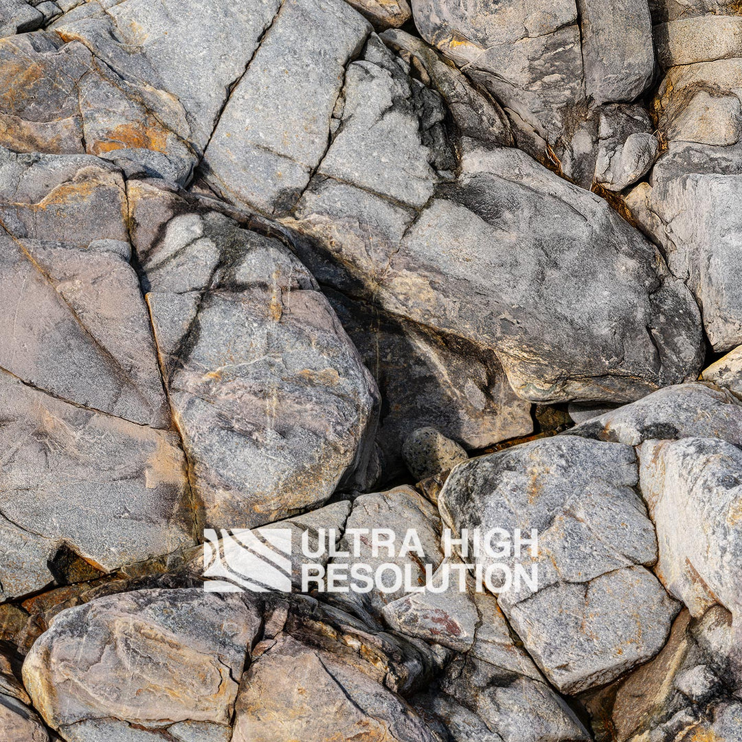 Cracked Grey Rock Face (337cm x 146cm)