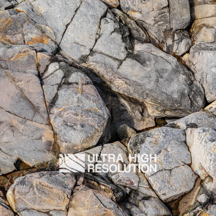 Cracked Grey Rock Face (337cm x 146cm)