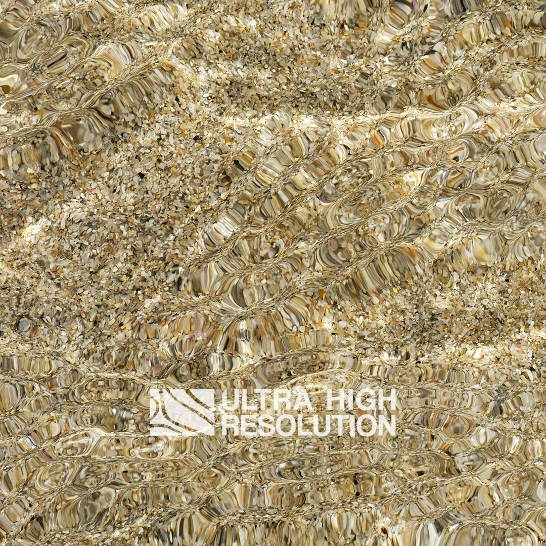 Dark Beige Rippled Sand Shallows Texture (271cm x 203cm)