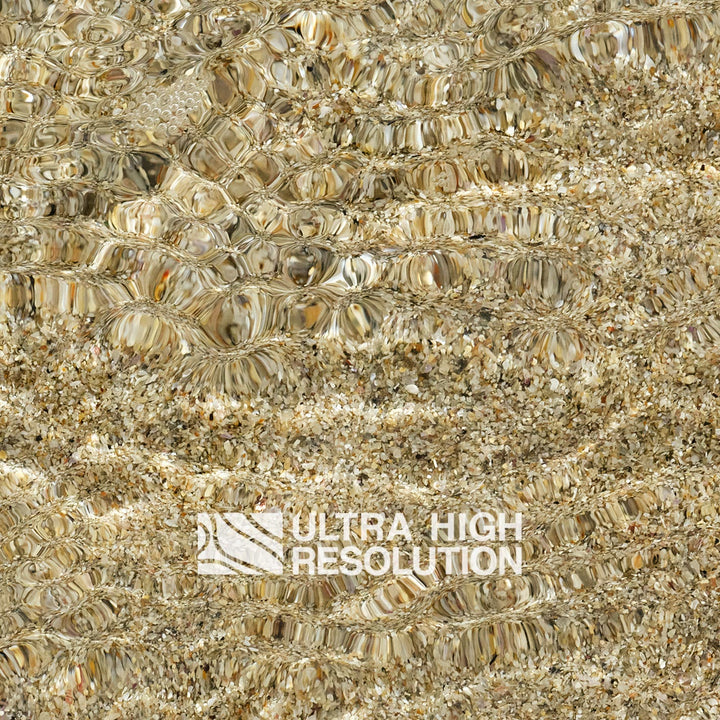 Dark Beige Rippled Sand Shallows Texture (271cm x 203cm)