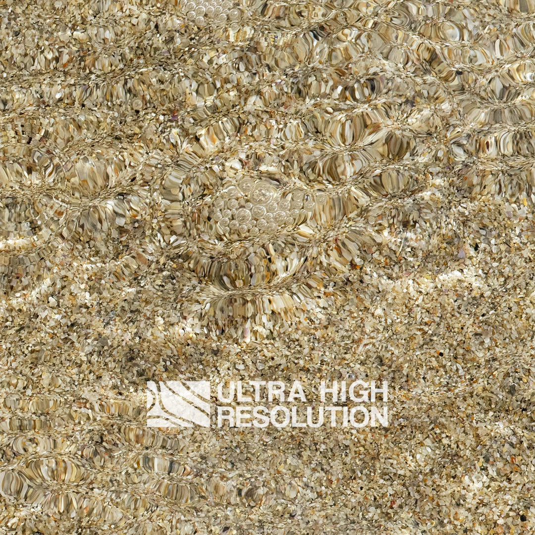 Dark Beige Rippled Sand Shallows Texture (271cm x 203cm)