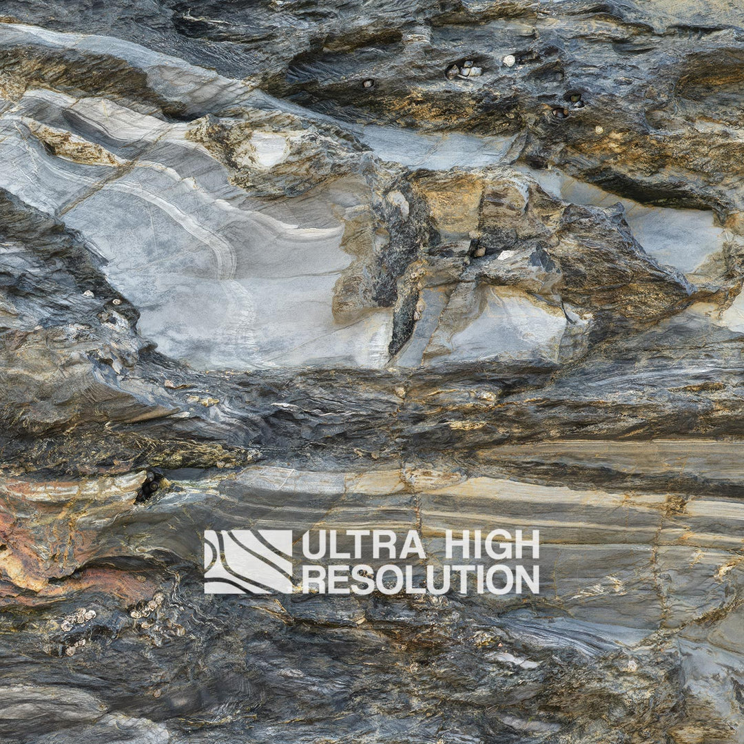 Dark Grey Banded Layered Rock Texture (271cm x 203cm)