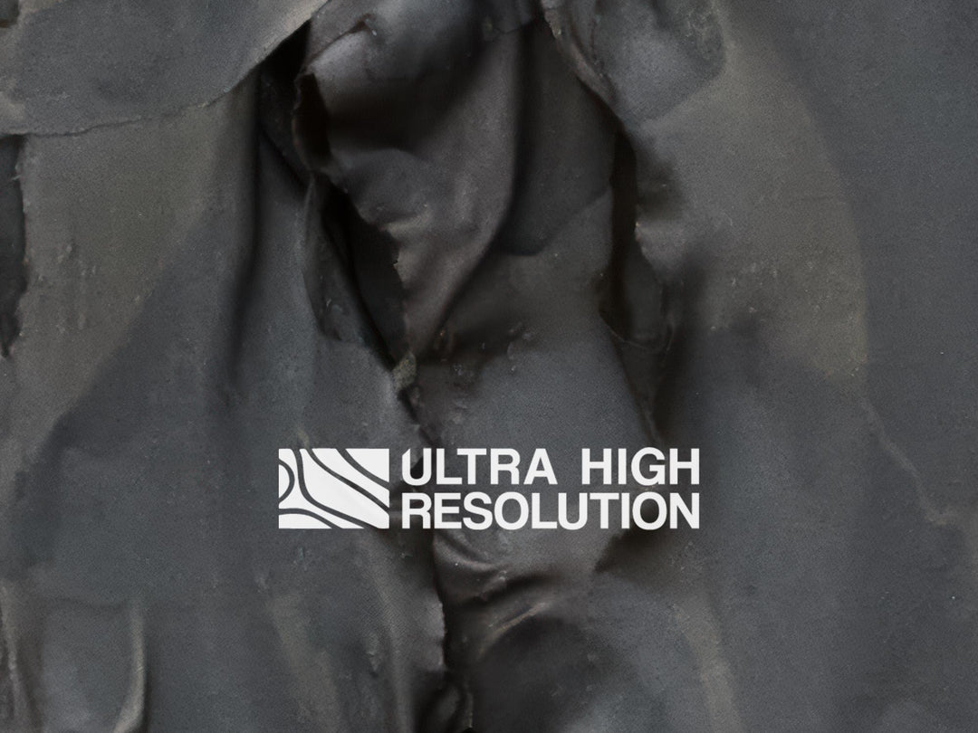 Dark Grey Folded Kelp Mat Texture (271cm x 203cm)