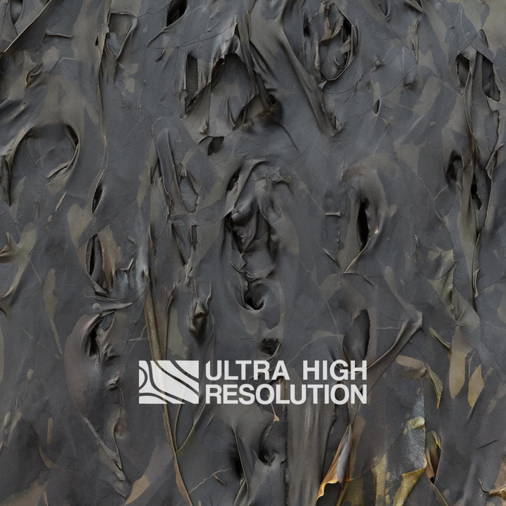 Dark Grey Folded Kelp Mat Texture (271cm x 203cm)