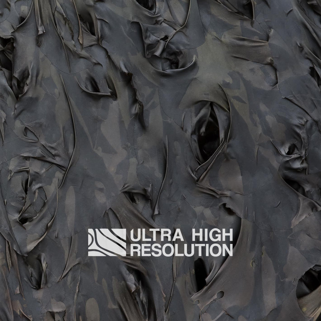 Dark Grey Folded Kelp Mat Texture (271cm x 203cm)