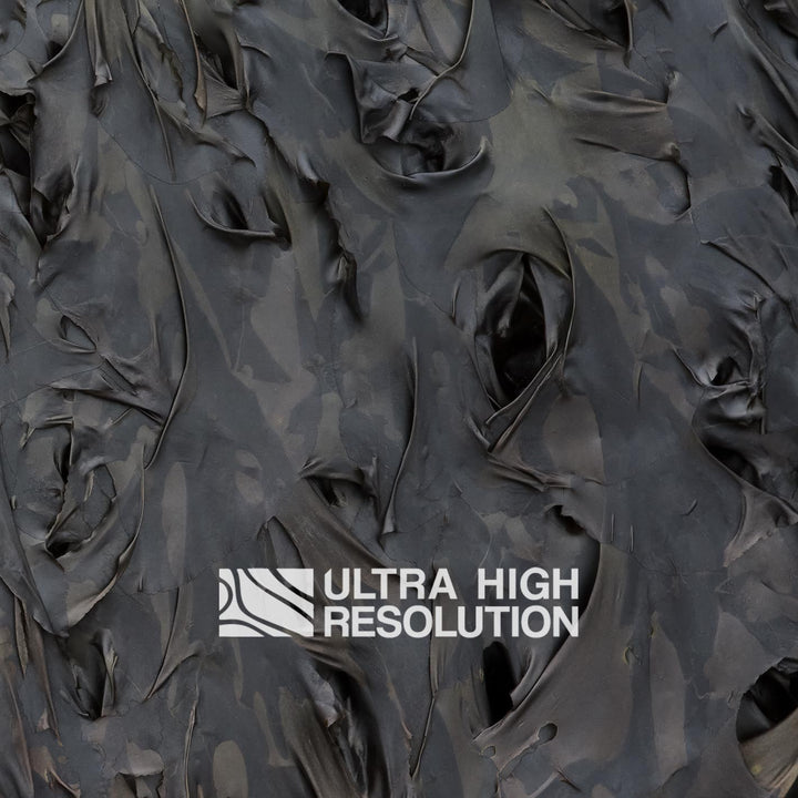 Dark Grey Folded Kelp Mat Texture (271cm x 203cm)