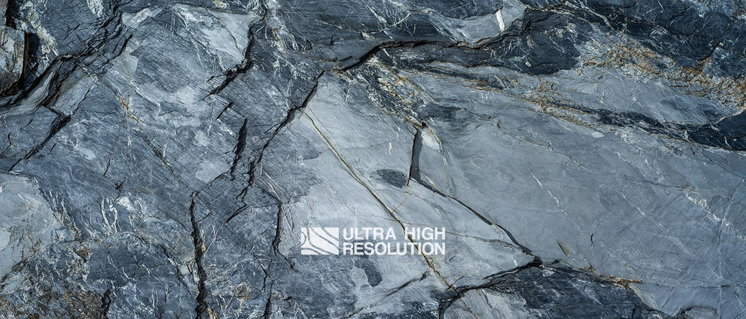 Dark Grey Granite Fractured Stone Texture (190cm x 81cm)