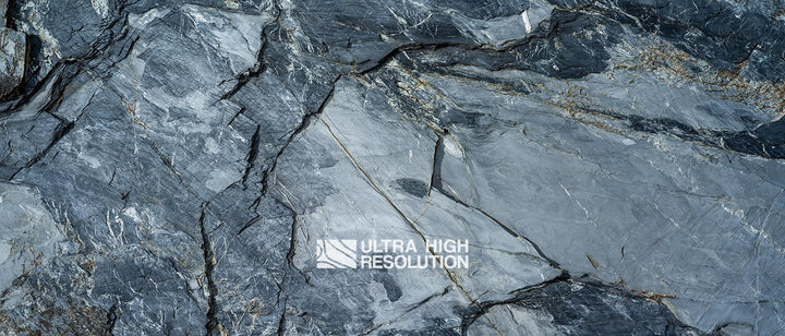 Dark Grey Granite Fractured Stone Texture (190cm x 81cm)