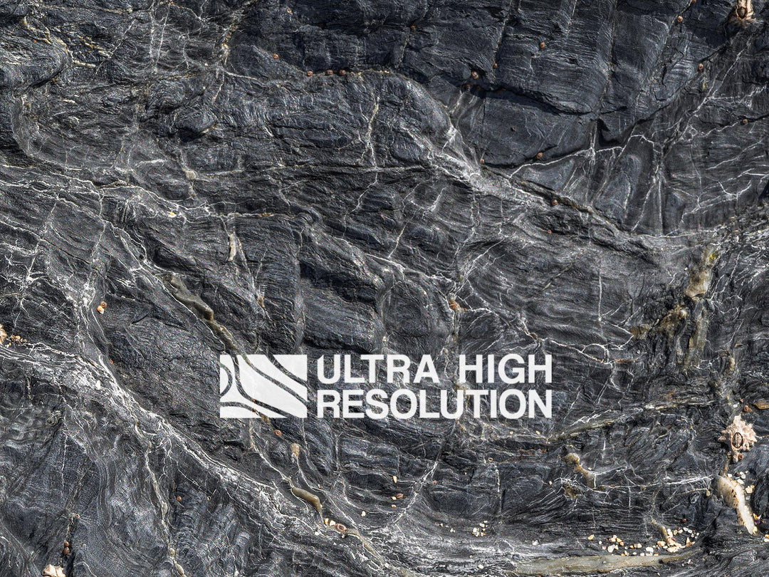 Dark Grey Spiderweb Veined Rock Texture (106cm x 44cm)