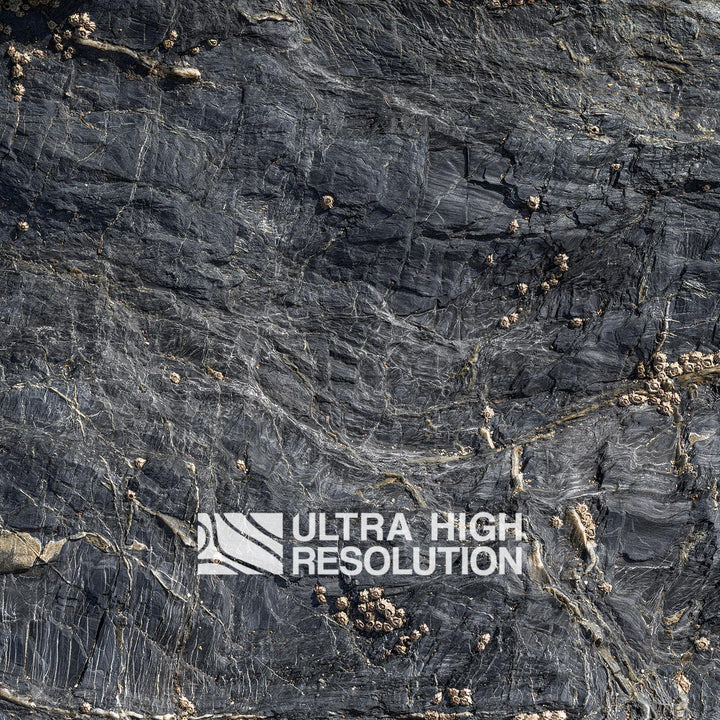 Dark Grey Spiderweb Veined Rock Texture (106cm x 44cm)