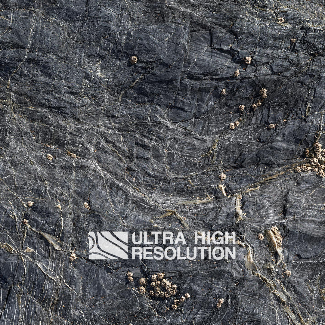 Dark Grey Spiderweb Veined Rock Texture (106cm x 44cm)
