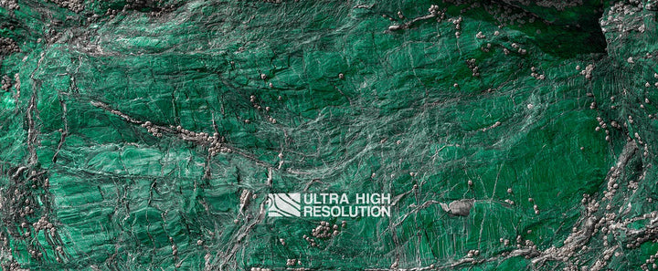 Emerald Green Spiderweb Veined Rock Texture (194cm x 80cm)