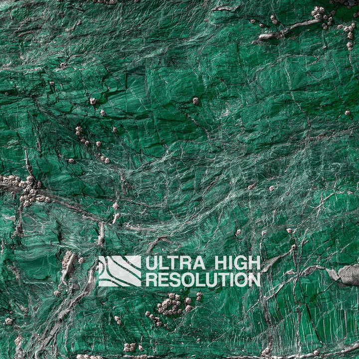 Emerald Green Spiderweb Veined Rock Texture (194cm x 80cm)