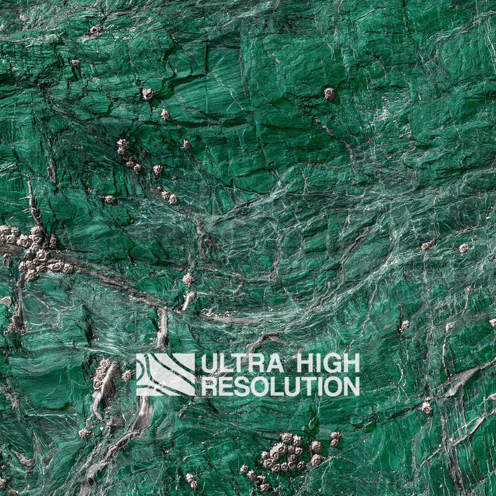 Emerald Green Spiderweb Veined Rock Texture (194cm x 80cm)