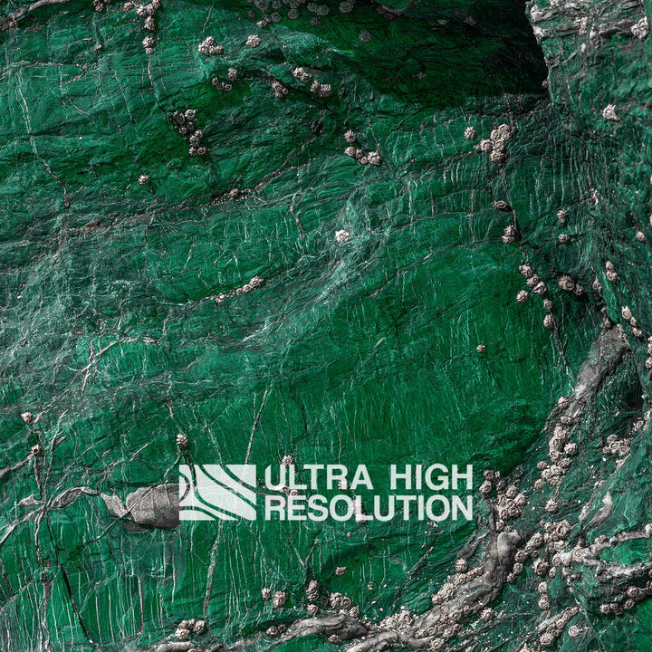 Emerald Green Spiderweb Veined Rock Texture (194cm x 80cm)