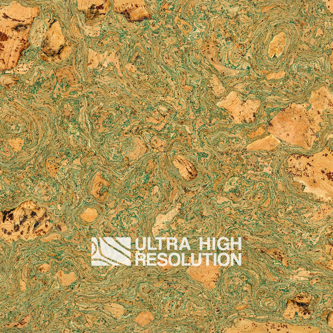 Green Cork Composite Marbled Texture (358cm x 177cm)
