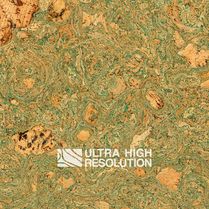 Green Cork Composite Marbled Texture (358cm x 177cm)