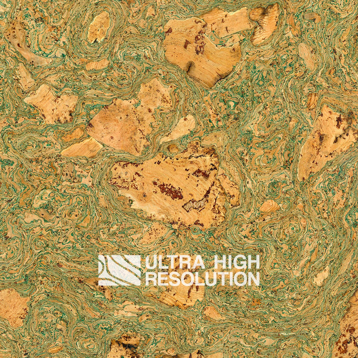 Green Cork Composite Marbled Texture (358cm x 177cm)