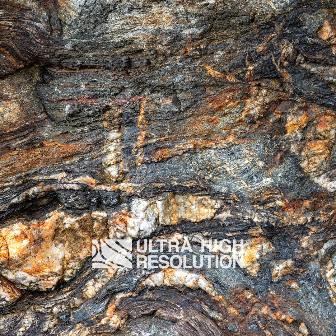 Grey and Amber Layered Gneiss Texture  (348cm x 145cm)