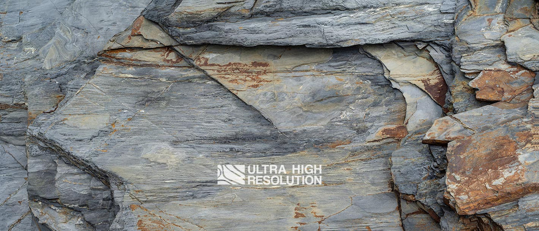 Grey and Rust Slate Texture (190cm x 82cm)