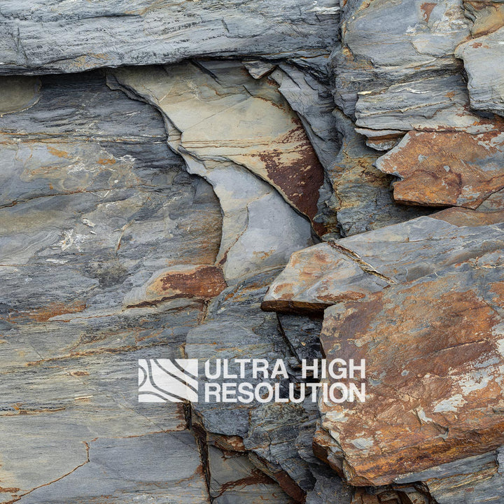 Grey and Rust Slate Texture (190cm x 82cm)