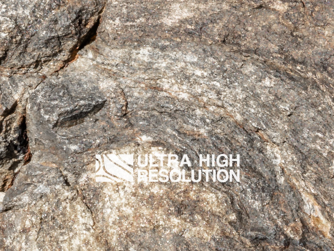 Grey Folded Metamorphic Rock Texture (334cm x 147cm)