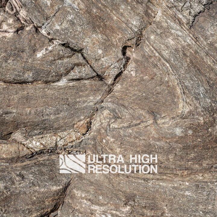 Grey Folded Metamorphic Rock Texture (334cm x 147cm)