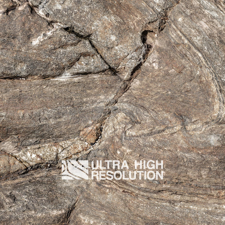 Grey Folded Metamorphic Rock Texture (334cm x 147cm)