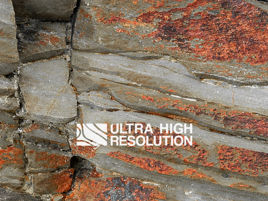 Grey Folded Sedimentary Rock Texture (342cm x 147cm)