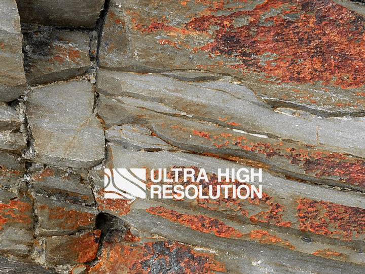 Grey Folded Sedimentary Rock Texture (342cm x 147cm)