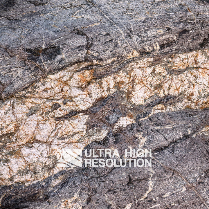 Grey Granite Crystalline Texture with Fractures (336cm x 146cm)